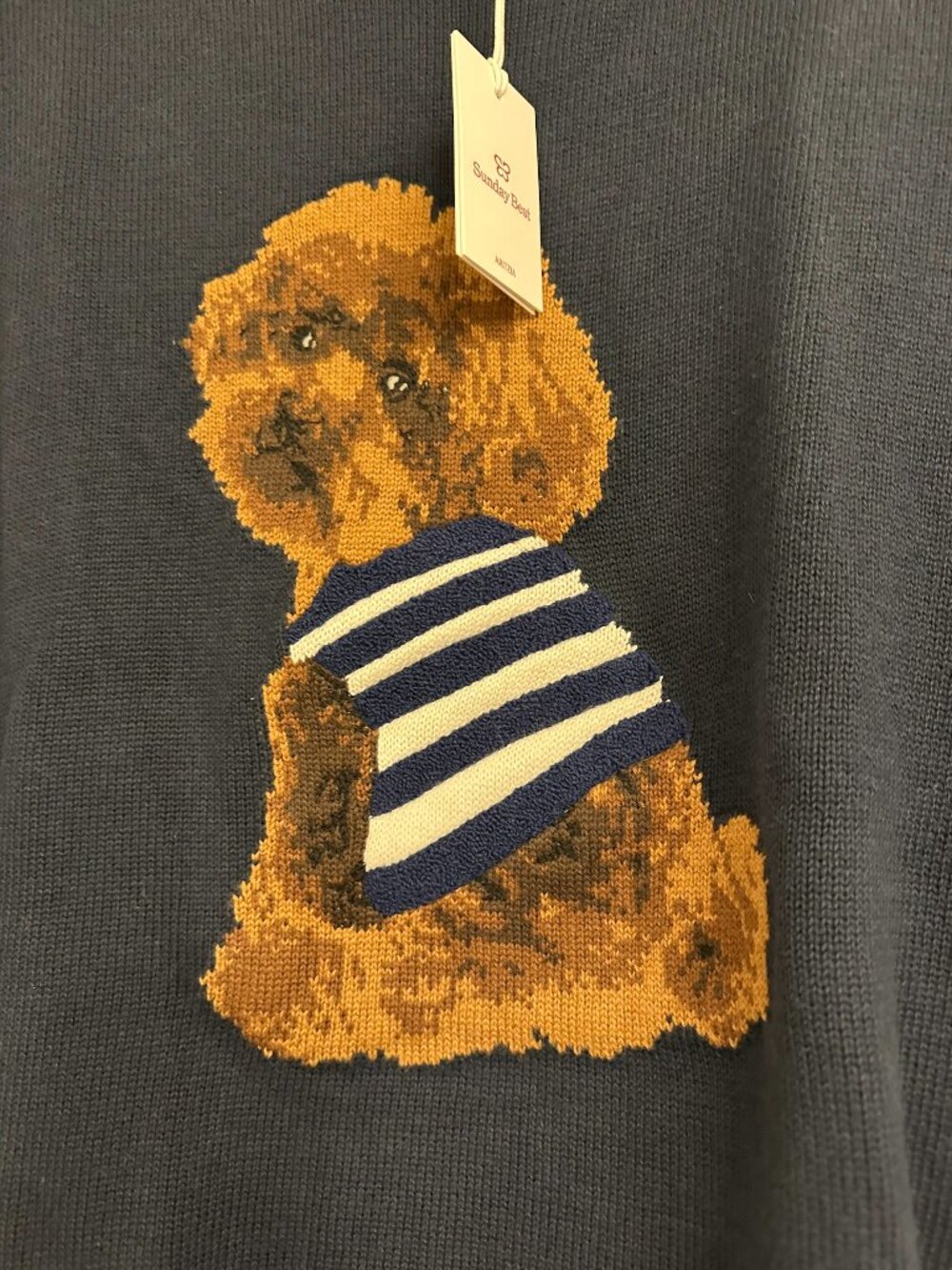 Aritzia Sunday Best Cotton Charm Peggy Fern Dog Sweater - 2XS